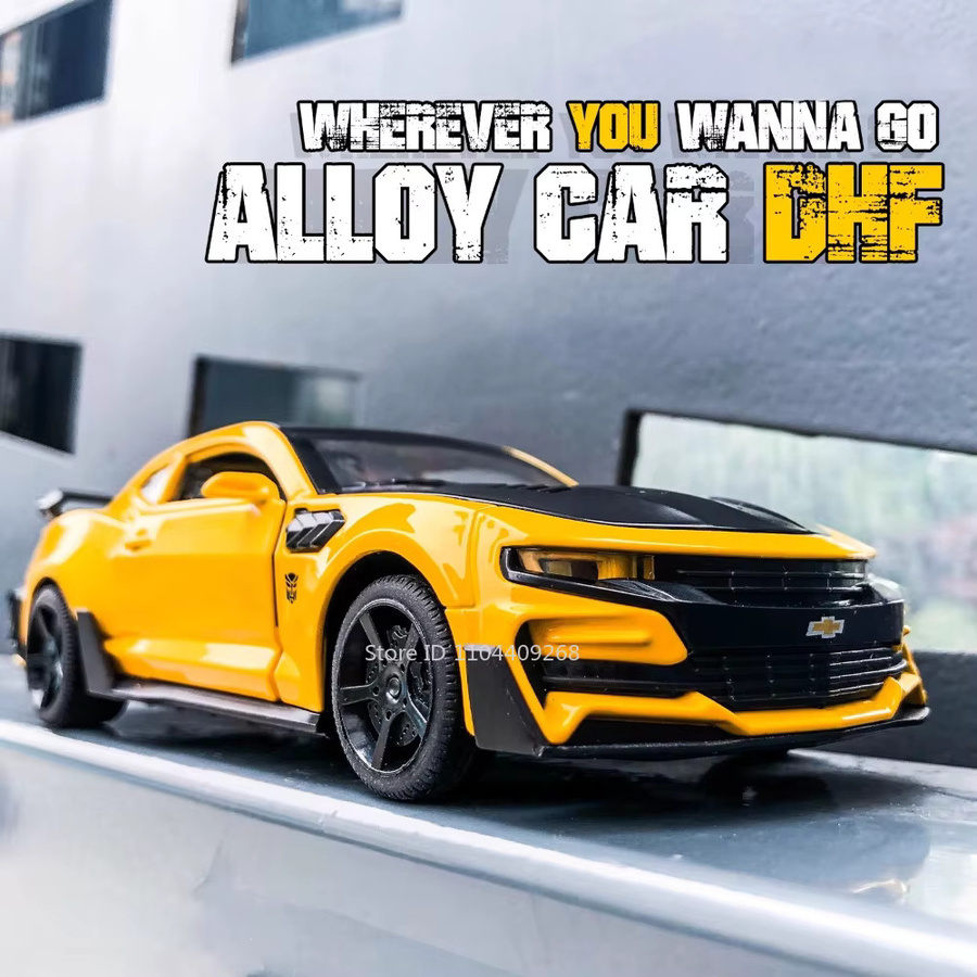 RMZ city Camaro Sportwagen, Modell, Maßstab 1:32, mit Licht und Sound, Metall - Bild 5