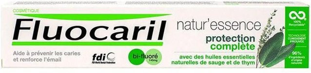Fluocaril Natur'Essence Zahnpasta, 75 ml, 96% natürliche Inhaltsstoffe - Bild 1