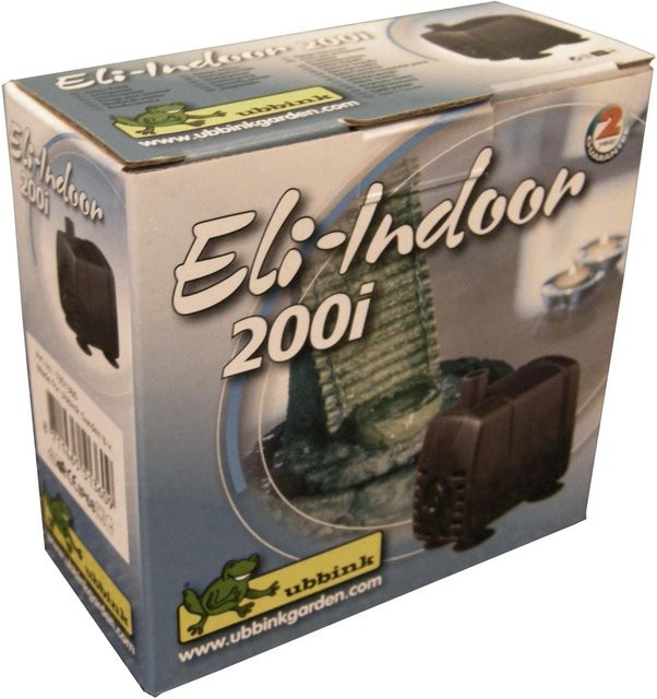 Ubbink Eli Indoor 200 i Zimmerbrunnenpumpe in Schwarz aus Kunststoff mit 200 l/h und 3 W - Bild 1
