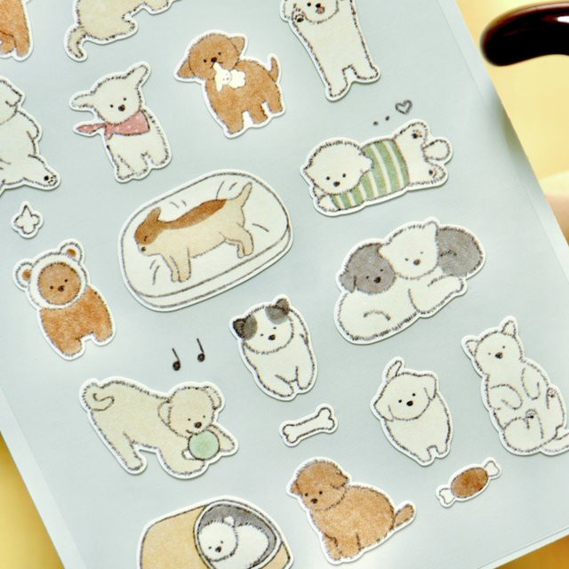 Suatelier Guter Freund Welpe Papieraufkleber für Scrapbooking und Journaling Multicolor - Bild 1