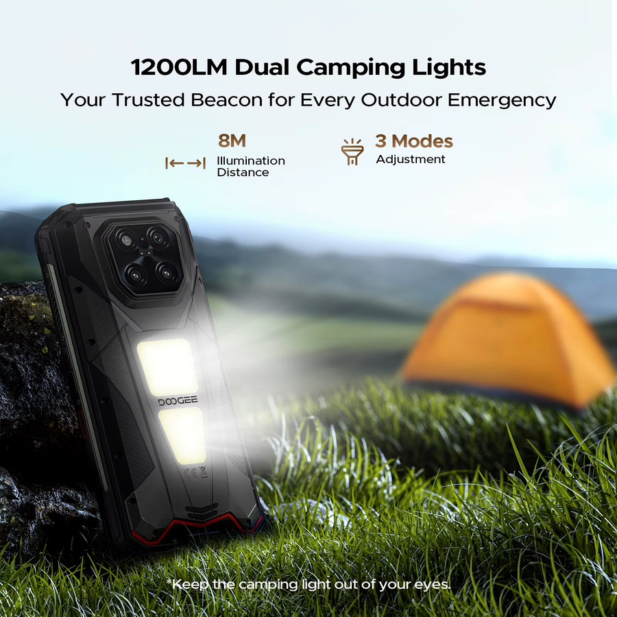 DOOGEE V Max LR 5G Robustes Smartphone mit Laser-Entfernungsmesser, 6,78 Zoll Display, 512 GB ROM und 20500 mAh Akku - Bild 3