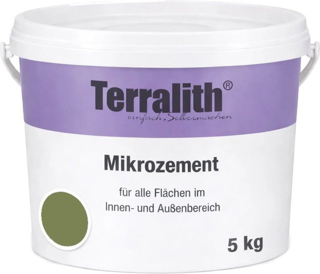 Terralith Mikrozement Fix & Fertig LFC0533 in Grün, 5 kg für ca. 4,25 qm - Bild 1
