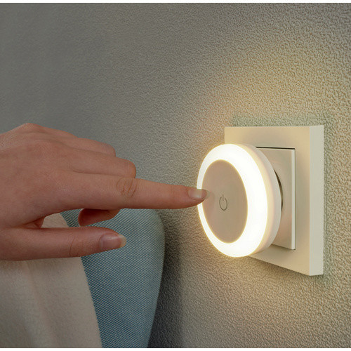 Hama LED-Nachtlicht Touch Switch für Steckdose in Weiss mit warmweissem Licht - Bild 2