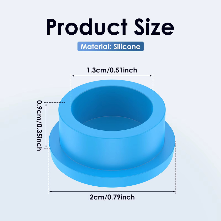 Willstar Silikon Flaschenstopper für 3ml Glasfläschchen, 12 Stück, Wiederverwendbare Dichtungskapellen zur Frischeerhaltung - Bild 3