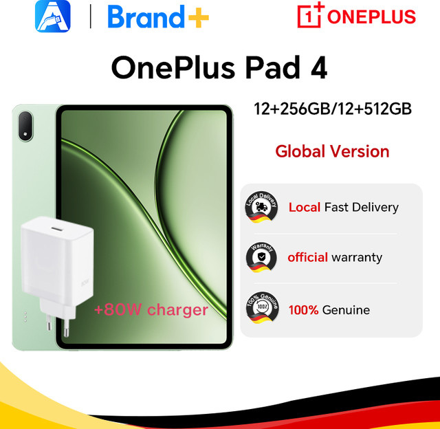 OnePlus Pad 4 Mini-PC Globale Version mit Snapdragon 8 Elite Gen 5, 3.4K True-Color-Display und 13380mAh Akku in Grün - Bild 1