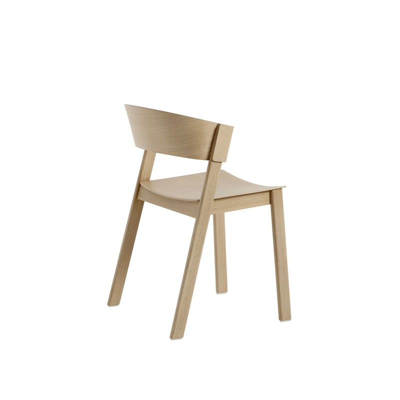 Muuto Cover Side Stuhl in Beige und Braun mit Holzgestell und skandinavischem Design - Bild 2