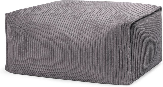 Sitting Point Hocker Roll Shara in Anthrazit mit Cord-Optik - Bild 1