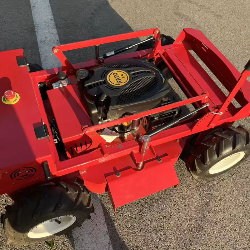 ZONAWELL Intelligenter Rasenmäher-Roboter in Rot mit 600 mm Schnittbreite, selbstfahrend mit Fernbedienung und Kletterfunktion für deinen Garten - Bild 5