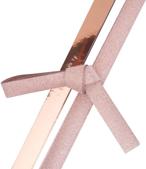 Glitzernde Papierstreifen von Gebrüder Bertels in Roségold und Pink, glänzend - Bild 1