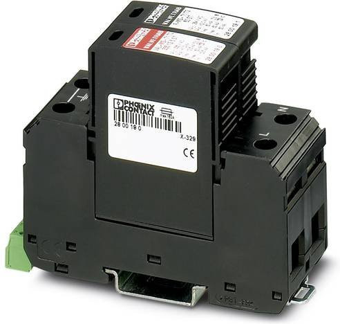 Phoenix Contact Überspannungsschutz-Ableiter VAL-MS-T1/T2 335/12.5/1+1-FM Schwarz für Verteilerschrank 12.5 kA - Bild 1