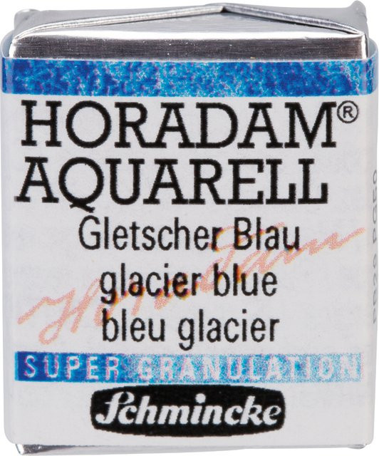 Schmincke HORADAM Aquarellfarbe 1/2 Näpfchen Gletscher Blau - Bild 1