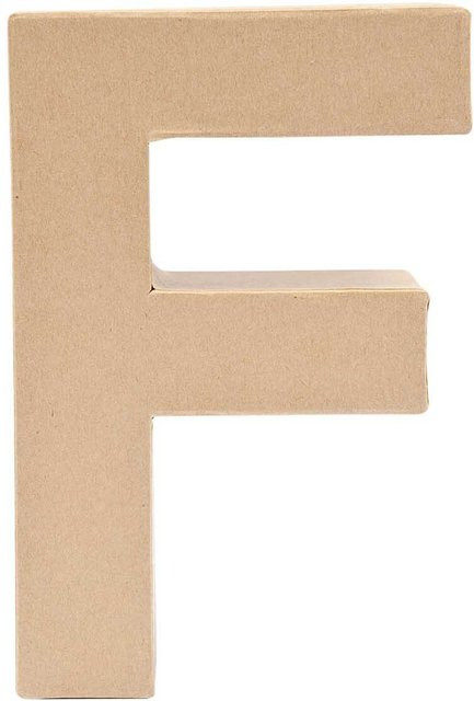 Rico Design 3D Papp-Buchstabe F für die Tischdekoration, Höhe: 17,5 cm - Bild 1