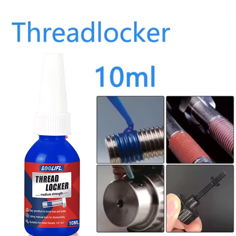 LOOLIFL Schraubensicherungsmittel Anaerober Klebstoff Blau 10-50ml zur Befestigung und Abdichtung von Muttern und Schrauben - Bild 5