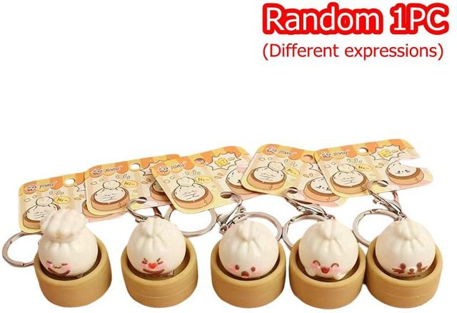 Schlüsselanhänger Mini-Knödel, beige, Unisex - Bild 1