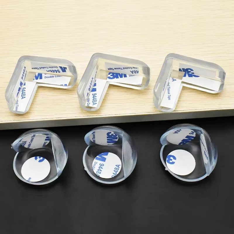 XUNYI 4er-Pack Baby-Sicherheits-Silikon-Schutzabdeckungen für Tischecken und Steckdosen in Transparent - Bild 2