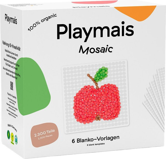 Playmais Mosaic 2300 Mosaik-Set mit 6 Blanko Vorlagen - Bild 1