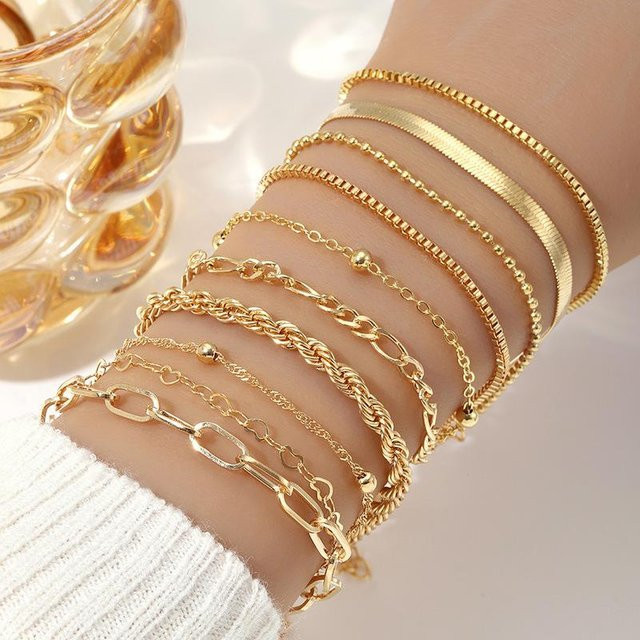 Yiran bag Armband, Metall, Gold, Damen, Vintage - Bild 1