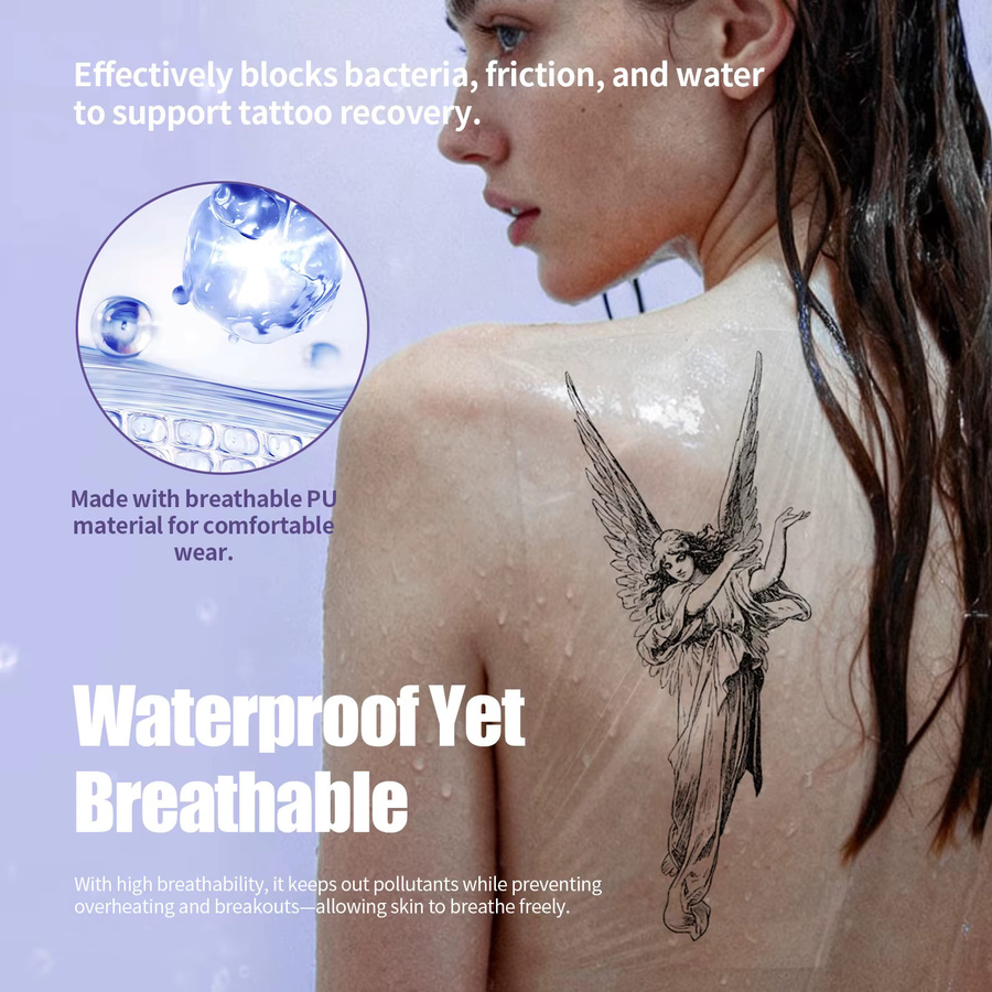 MAST Wundauflage-Rolle für Tattoo-Nachpflege, wasserdicht, transparent - Bild 3