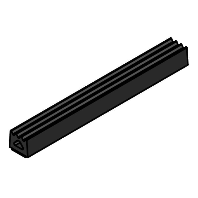 Dichtgummi für PVC Dachrinnen von Blachotrapez GmbH, Farbe: Schwarz, Durchmesser: 130 mm - Bild 1