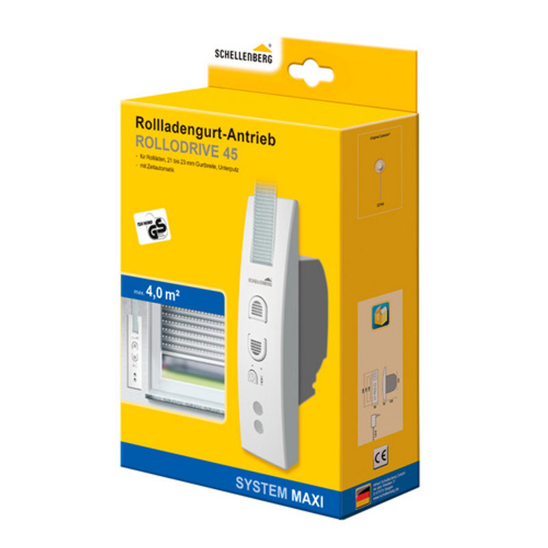 Schellenberg Rollladengurtantrieb RolloDrive 45 Unterputz in Weiss - Bild 2