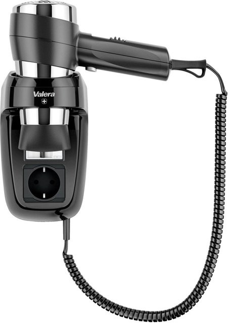 Valera Hotelföhn Action Protect 1600 Socket, schwarz, B/H/T: 25 x 30 x 13,5 cm - Bild 1