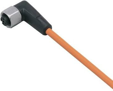 ifm Electronic Anschlussleitung EVT097 Buchse gewinkelt orange 20m 5-polig - Bild 1