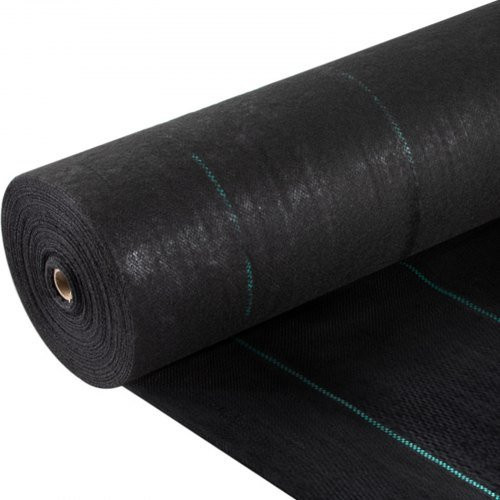 VEVOR Unkrautvlies Schwarz aus robustem PP-Material für Garten und Rasen, Breite: 1,5 m, Länge: 76,2 m - Bild 1
