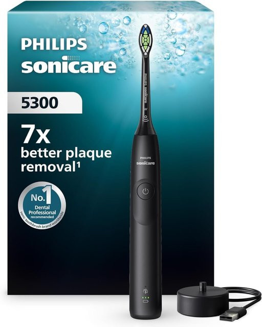 Philips Sonicare 5300 Series Elektrische Zahnbürste, Black - Bild 1