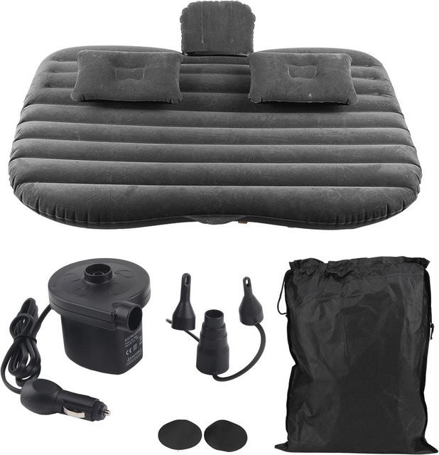 Aimo Aufblasbares Auto-Bett Rücksitzmatratze Luftmatratze für Reisen und Camping in Schwarz Weiß und Grau - Bild 1