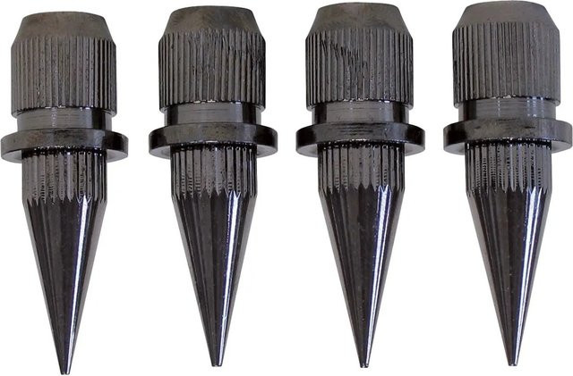 Dynavox Lautsprecher Spikes zum Einbau 4er Set Schwarz-Chrom - Bild 1