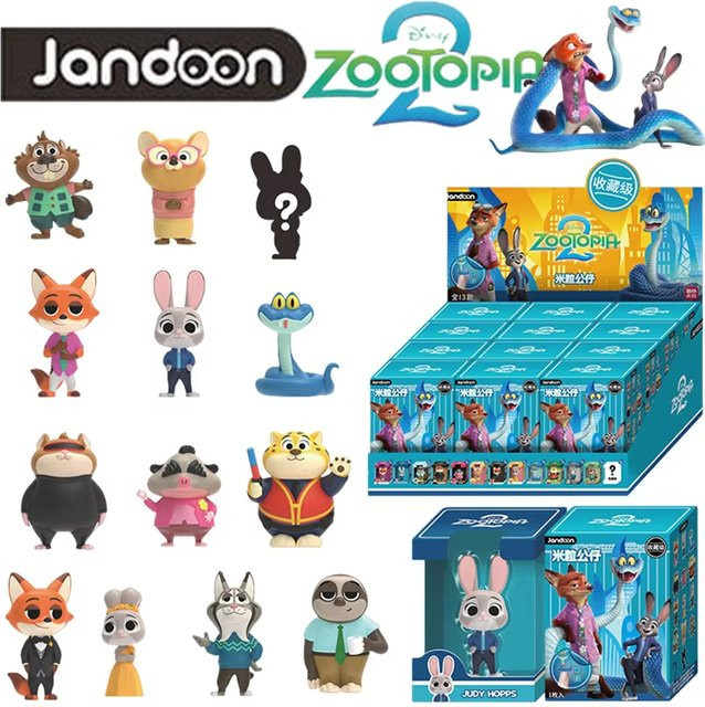 JANDOOM Zootopia 2 Milly Serie Mystery Box, Judy Hopps Nick Wilde Figuren, Puppe, Ornament - Bild 1