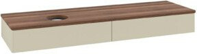 V&B Waschtischunterschrank Antao ohne Frontstruktur in Weiß lackiert B/T: 160 x 50 cm - Bild 1