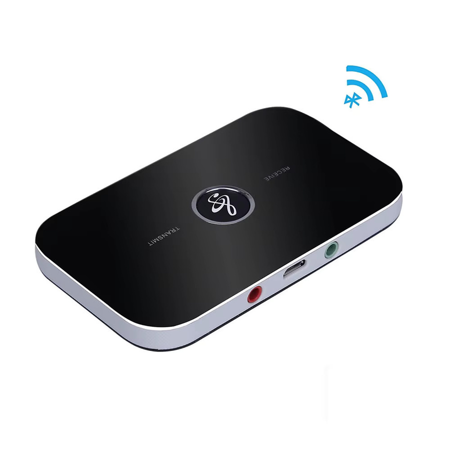 Podofo 2-in-1 Bluetooth Audio-Sender und Empfänger mit geringer Latenz und HiFi-Stereo in Schwarz mit 3,5-mm-Aux- und USB-Anschluss - Bild 2