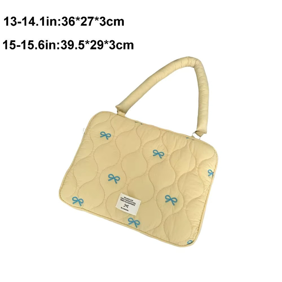 Multifunktionale Laptop Schultertasche mit Bowknot für 13-15,6 Zoll Tablets und Laptops in Pink - Bild 2