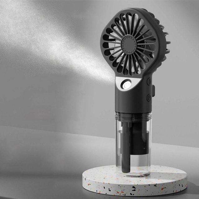 Tragbarer Handsprühventilator mit Wassersprühnebel von BC Electrical Appliances in Schwarz - Bild 1