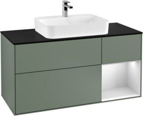 V&B Waschtischunterschrank Finion in Platinbraun matt lackiert, Breite: 120 cm, Tiefe: 50,1 cm, Höhe: 50,1 cm - Bild 1