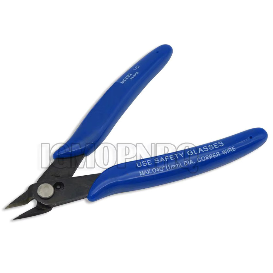 PLATO170 Clip Schneidzange Diagonalzange mit Kunststoffgriffen in Blau - Bild 2