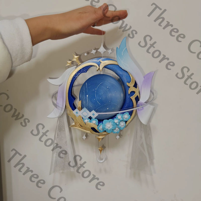 Genshin Impact Columbina Anime Nachtlicht Modell in Blau als Tischlampe und Deko-Ornament - Bild 4