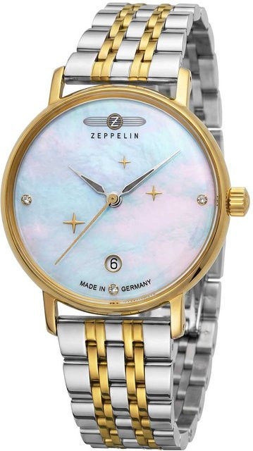 Zeppelin Armbanduhr, Quarz, Edelstahl, 36 mm, Damen - Bild 1