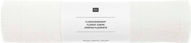 Rico Design Paper Poetry Floristenkrepp Weiß - Bild 1