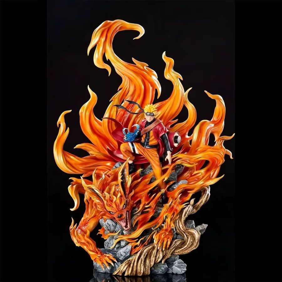 Bandai Anime Naruto Figur Uzumaki Naruto PVC Modell Statue Multicolor, Höhe: 43 cm - Bild 3