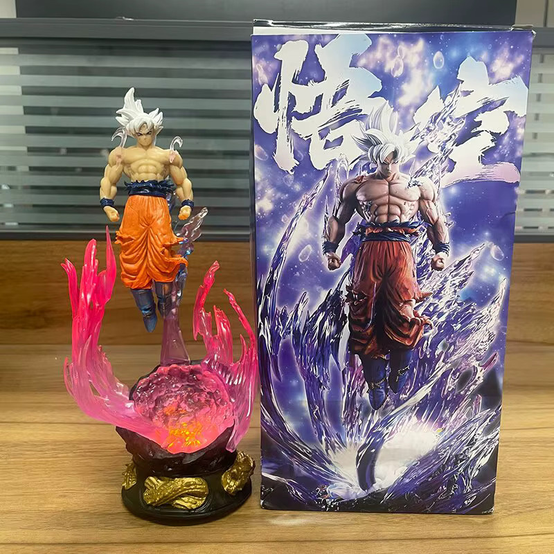 Bandai Dragon Ball Son Goku Ultra Instinct Super Saiyajin Figur, 25 cm, Kunststoff - Bild 2