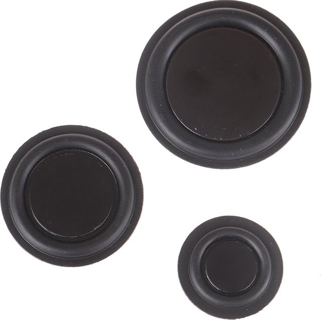 2 Stück SD&HI Passive Bass-Kühler Gummi Membran für Woofer in Schwarz, Durchmesser: 30 mm, 40 mm, 50 mm - Bild 1