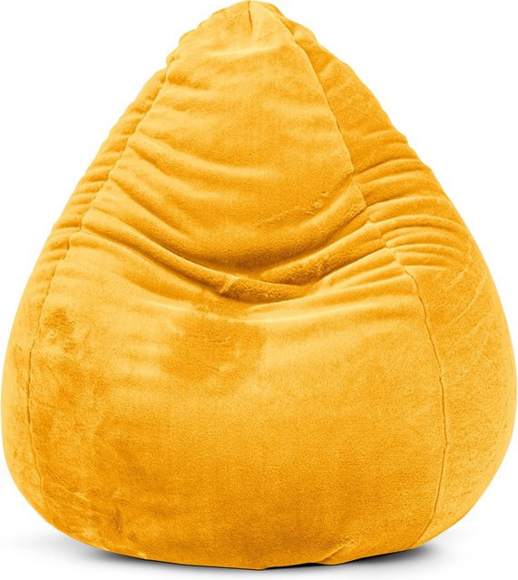 Sitting Point Sitzsack BeanBag Softy 220 in Senf mit abnehmbarem Bezug und Füllöffnung - Bild 1