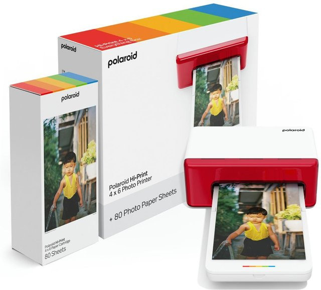 Polaroid Hi-Print 4x6 Everything Box Fotodrucker in Weiß mit Bluetooth und Dye-Sublimation-Technologie - Bild 1