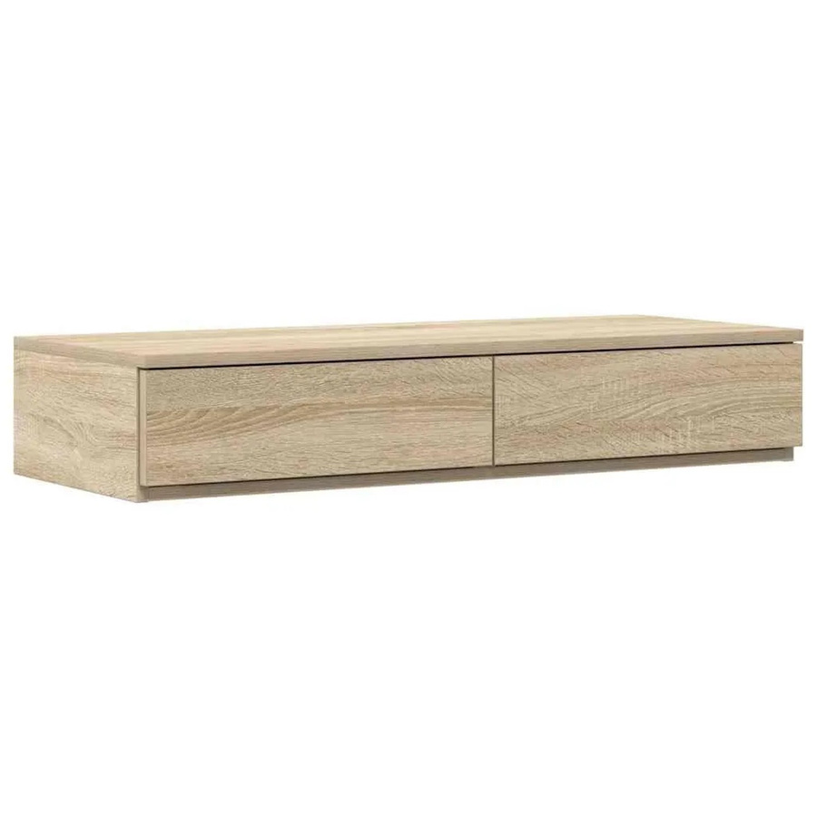 vidaXL Bettschubladen Sonoma-Eiche, Braun, B/T/H: 100 x 36,5 x 16,5 cm - Bild 2
