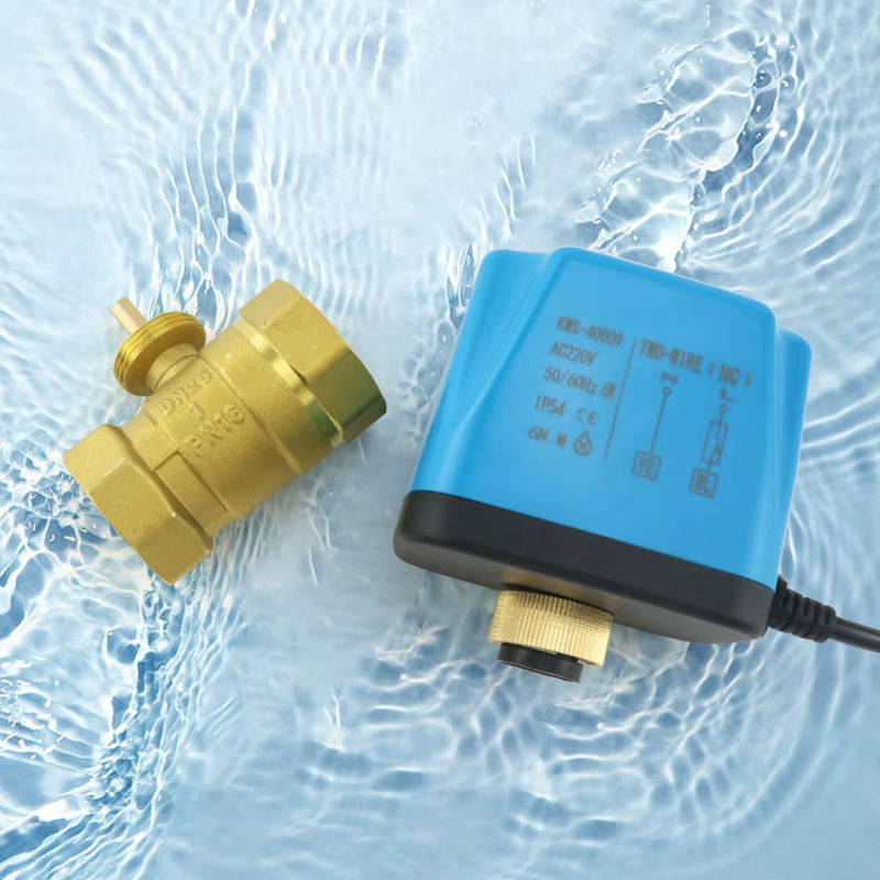 AICANTEK Motorisierter Kugelhahn aus Messing als elektrisches Wasserventil DN15, Normalerweise geschlossen - Bild 3