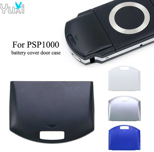 Yuxi Ersatzgehäuse für PSP 1000 Konsole, Batterieabdeckung und Hintertür in Schwarz, Retro Design - Bild 1