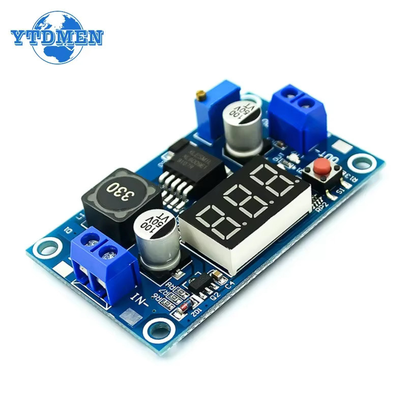 YTDMEN XL6009 Boost-Modul DC-DC Step-Up-Stromversorgungsmodul mit Digitalanzeige, Blau, 5–32 V auf 5–40 V, 4 A - Bild 2