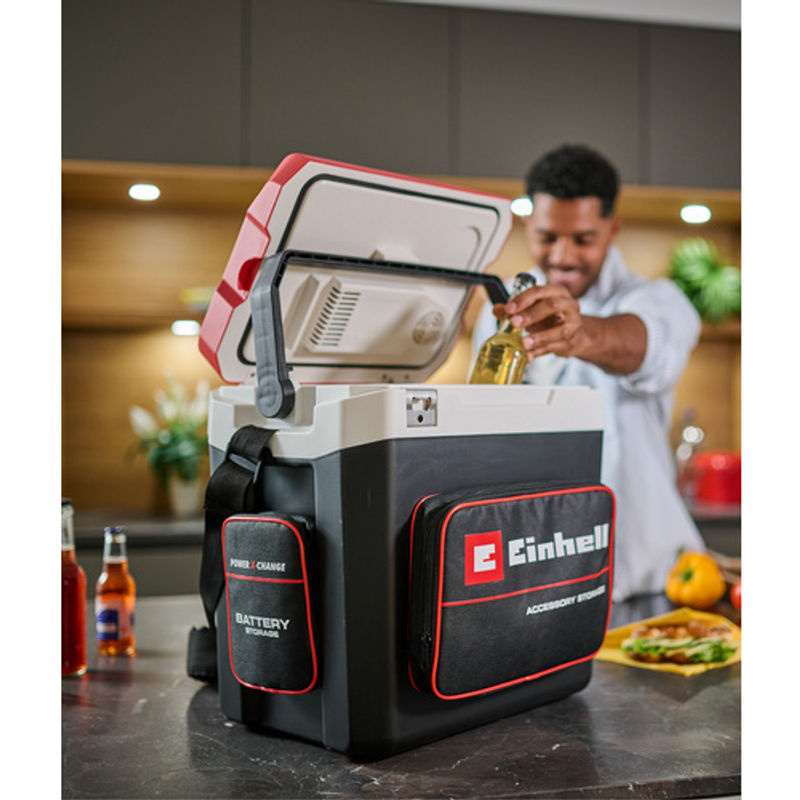 Einhell Akku-Kühlbox TE-COL 18/27 Li-Solo in Rot mit 27 l Volumen - Bild 2